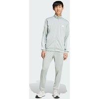 adidas Men/'s SPORTSWEAR BASIC 3 STRIPES TRICOT TRACKSUIT, Wonder Silver, XS