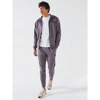 adidas Men/'s SPORTSWEAR BASIC 3 STRIPES FLEECE TRACKSUIT, Grey Strata, S