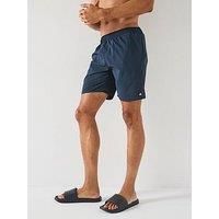 adidas Men/'s Solid CLX Classic-Length Swim Shorts, Aurora Ink/Black, XXL