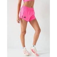 Adidas Womens Running Adizero Shorts - Pink