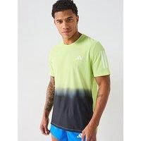 adidas Own The Run ClimaCool Mens Running Top Green Short Sleeve Jogging T-Shirt