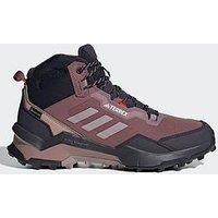 adidas Women/'s Terrex AX4 Mid Gore-TEX Hiking Shoes, Burgundy/Preloved Fig/Aurora Black, 3.5 UK