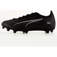 PUMA Unisex Ultra 5 Match FG/AG Soccer Shoe, Black White, 8.5 UK