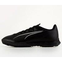 PUMA Unisex Ultra 5 Play TT Soccer Shoe, Black White, 8 UK