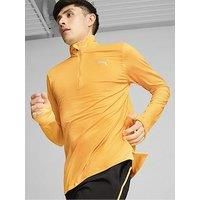 PUMA Mens Favorite Quarter Zip M Long Sleeve Performance T-Shirt Sun Stream M