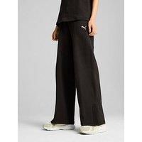 Puma Women'S Her High-Waist Straight Leg Pants - Black