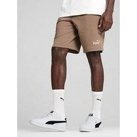 PUMA Mens Essentials No. 1 Logo 10" Shorts Brown Size XS