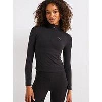 Puma Womens Training Evolve 1/2 Zip Top - Black