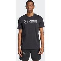 adidas Men/'s Mercedes - AMG Petronas Formula ONE Team DNA Graphic TEE Men, Black/White, L