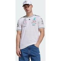 adidas Mercedes - AMG Petronas Formula ONE Team Driver Jersey Authentic, Recycled Polyester, White