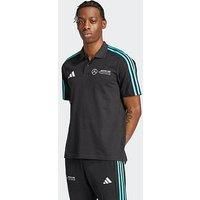 adidas Men/'s Mercedes - AMG Petronas Formula ONE Team DNA Polo Men, Black/White, L