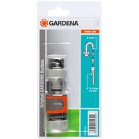 GARDENA Rapid Connection Set: Tap connection set for quickly connecting 13 mm (1/2 Inch) and 15 mm (5/8 Inch) water hoses (18285-20)