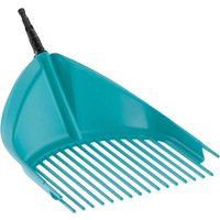 Gardena Combisystem Shovel Rake: Easy-to-Handle Shovel Rake for Raking Together and Lifting Leaves and Garden Waste, Features Robust Plastic Prongs, Working Width 36.5 cm (3120-20)