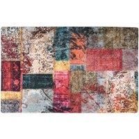 Rug Washable Patchwork 160x230 cm Multicolour Anti Slip