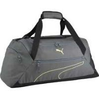 Puma Fundamentals Medium Sports Holdall Grey Gym Travel Training Padded Bag