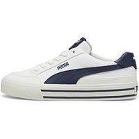 Puma Mens Court Classic Vulc Fs Trainers - White/Navy