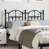 Metal Headboard Black 120 cm