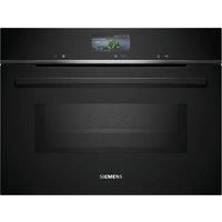 Siemens iQ700 Built-In Combination Microwave Oven - Black CM736G1B1B