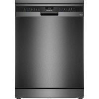 Siemens IQ-300 SN23EC03ME Wifi Connected Standard Dishwasher - Black - B Rated, Black