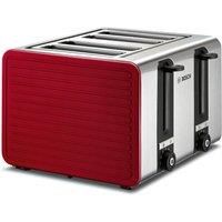 BOSCH TAT7S44GB 4Slice Toaster  Red & Silver