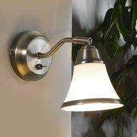 Lindby Wall Light /'Marita/' dimmable (Modern) in Bronze Made of Metal for e.g. Living Room & Dining Room (1 Light Source, E14) from Wall Lighting, Wall lamp