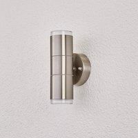 Stainless steel outdoor wall light Delina