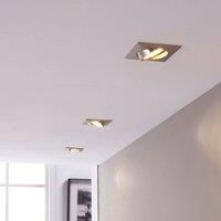 Lindby Spotlight Recessed /'Andrej/' (Modern) in Silver for e.g. Living Room & Dining Room (3 Light Sources,) from Spotlight, recessed Light, Ceiling Light, Wall Light