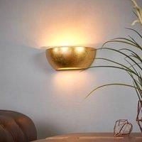 Lindby Wall light Kolja with a golden foil finish