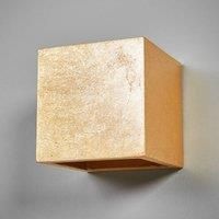 Wall Light /'Yade/' dimmable (Modern) in Gold Made of Plaster/Clay for e.g. Living Room & Dining Room (1 Light Source, G9) from Lindby | Wall Lighting, Wall lamp