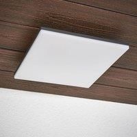 Lucande Sensor-controlled outdoor ceiling lamp Henni, LEDs