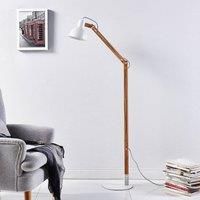 Shivanja floor lamp made of wood/metal