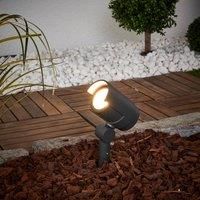 Lucande Ground stake spotlight Beatrix with LEDs