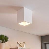 Square plaster downlight Natalie, Easydim