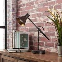 Rust-coloured Zera table lamp