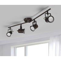 Lindby Four-bulb ceiling light, rustic style