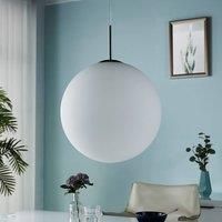 Marike globe hanging light, opal glass, 40 cm