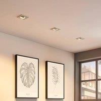 Arcchio Angular recessed spotlight Enne, white finish