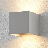 Cube-shaped LED wall light Zuzana, G9 dimmable