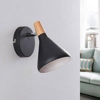 Lindby Ceiling Light /'Arina/' dimmable (Modern) in Black Made of Metal for e.g. Bedroom (1 Light Source, E14) from floodlight, Spotlight