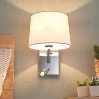 Lucande Wall light Bent with reading light