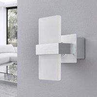 Lindby LED wall light Yorick with white plastic panel