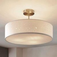 Lindby Ceiling lamp Umma, semi-flush, white