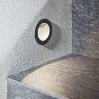 Outdoor Wall Light /'Pordis/' (Modern) in Black Made of Aluminium (1 Light Source,) from Lucande | Brick Light, Wall lamp for Exterior/Interior Walls, House, Terrace und Balcony