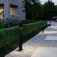 Lucande Silvan LED bollard light, 65 cm, sensor