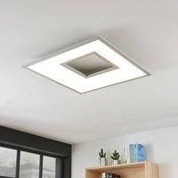 Durun LED ceiling lamp dimmable CCT angular 60 cm