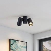 Gesina ceiling lamp, two-bulb, black