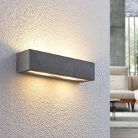 LED Wall Light /'Nellie/' dimmable (Modern) in Silver for e.g. Living Room & Dining Room (2 Light Sources, G9) from Lindby | Wall Lighting, Wall lamp