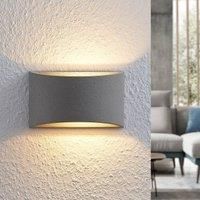 Wall Light /'Edvin/' dimmable (Modern) in Silver for e.g. Living Room & Dining Room (1 Light Source, G9) from Lindby | Wall Lighting, Wall lamp