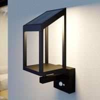 Lucande Timeo LED solar outdoor wall light