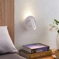 LED Wall Light /'Magya/' (Modern) in White Made of Aluminium for e.g. Living Room & Dining Room (2 Light Sources,) from Lucande | Wall Lighting, Wall lamp